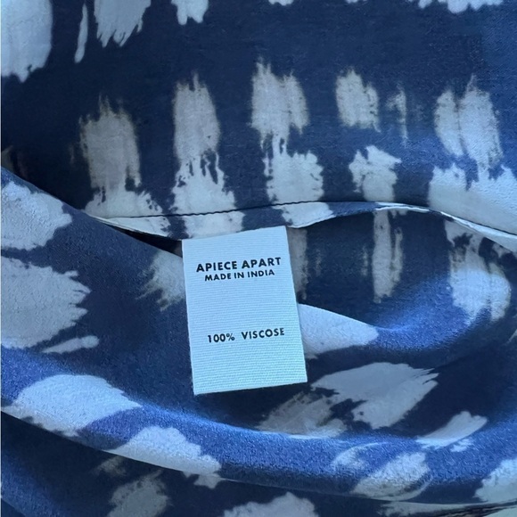 Apiece Apart Galleta Top in Navy Shibori - Picture 15 of 16